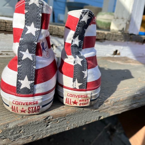 Converse American Flag High-Top Sneakers - Picture 3 of 7